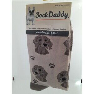 Sock Daddy Weimaraner Unisex Socks One Size Fits Most BRAND NEW WITH TAGS
